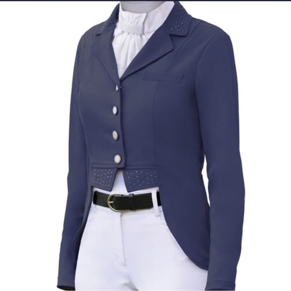 Get Ready to Show! Elegant Dressage Show Coat with Bling by Ovation, 14R